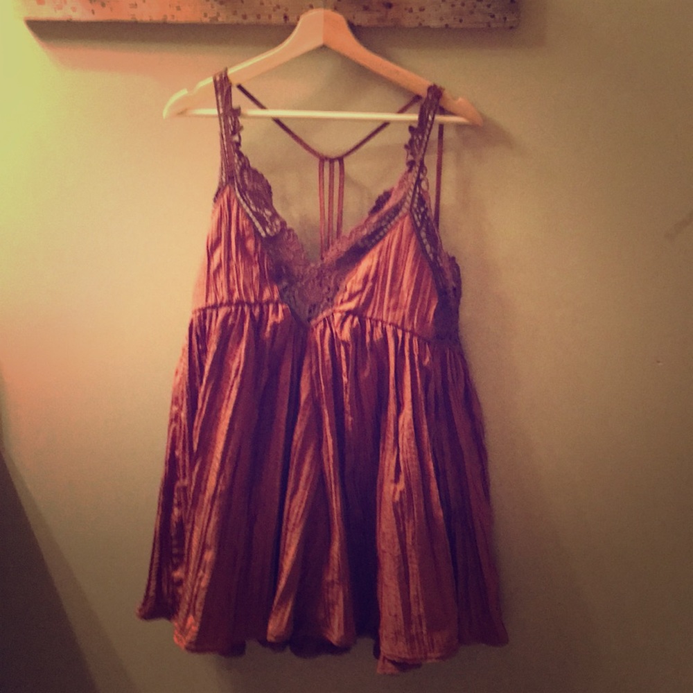 Free people open back sun dress
